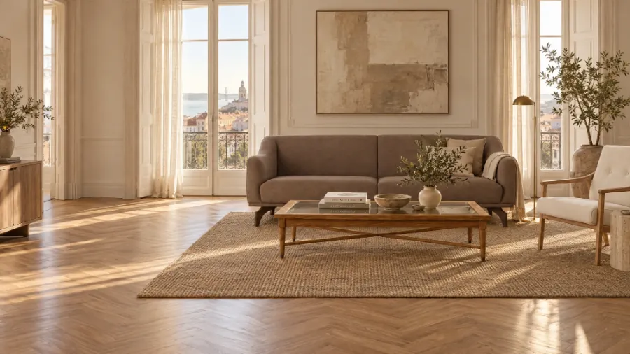 Sala de estar com Sofá Hepburn e Mesa de Centro Lima, Homes in Heaven