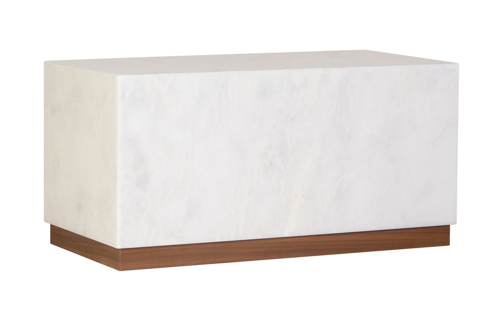 MESA LATERAL HEPBURN MARMORE BRANCO IBIZA