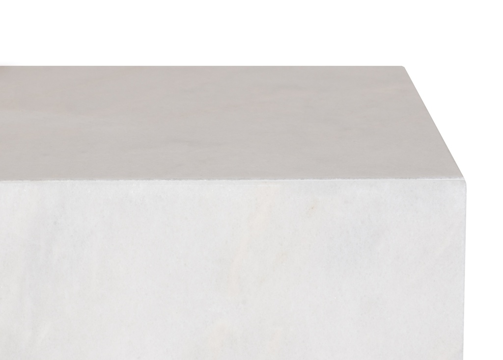 MESA LATERAL HEPBURN MARMORE BRANCO IBIZA