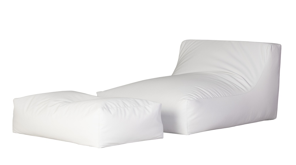 PUFF CHAISE COPENHAGEN WHITE (EXT)