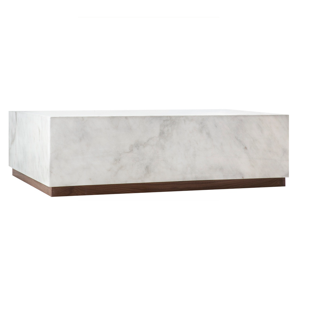 MESA CENTRO HEPBURN MARMORE BRANCO IBIZA