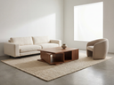 MESA CENTRO GIRATÓRIA WALNUT 100X080CM