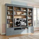 MOVEL TV VIDEO CLASSIC 2.30 DARK GREY C/ ILUMINAÇÃO