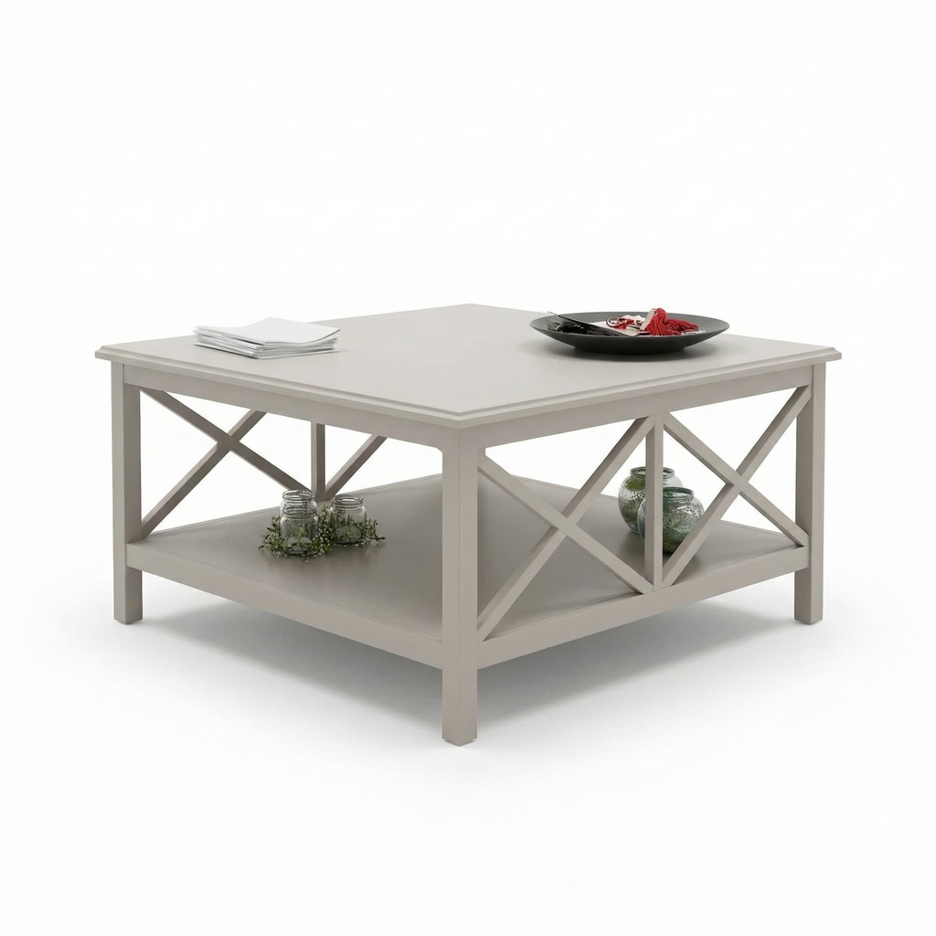 MESA CENTRO BRAGANZA LIGHT GREY