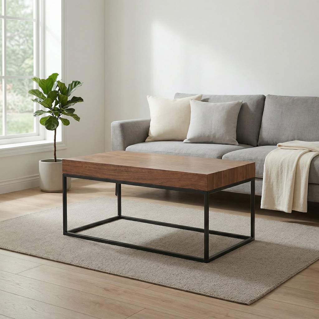 MESA LATERAL ASPEN C/ WOODEN TOP