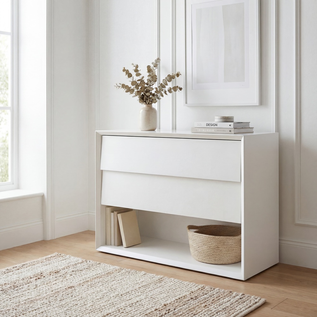CÓMODA EYEGROUSE WHITE LACQUER