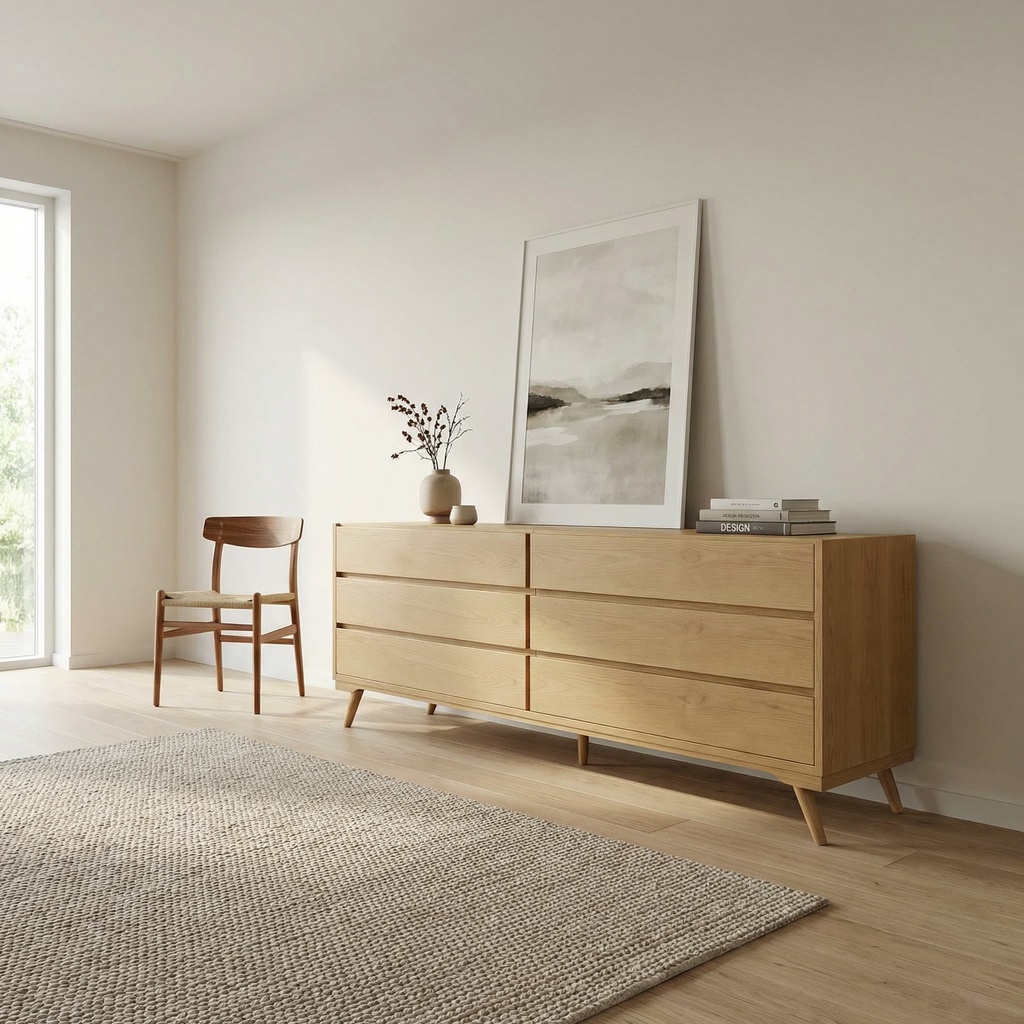 CÓMODA DUPLA DENMARK  NATURAL OAK