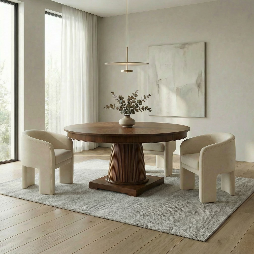 MESA JANTAR COLONIAL 160 DM MOGNO