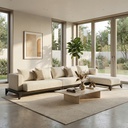 Sofá Marbella Tecido Ascott Pearl