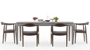 MESA JANTAR NEW VOGUE 200*100 CM C/ EXT 50CM