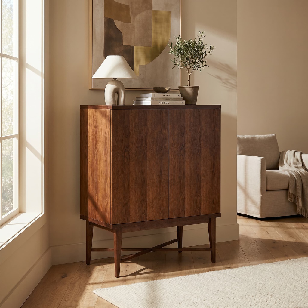CABINET PARA MINI BAR WALNUT