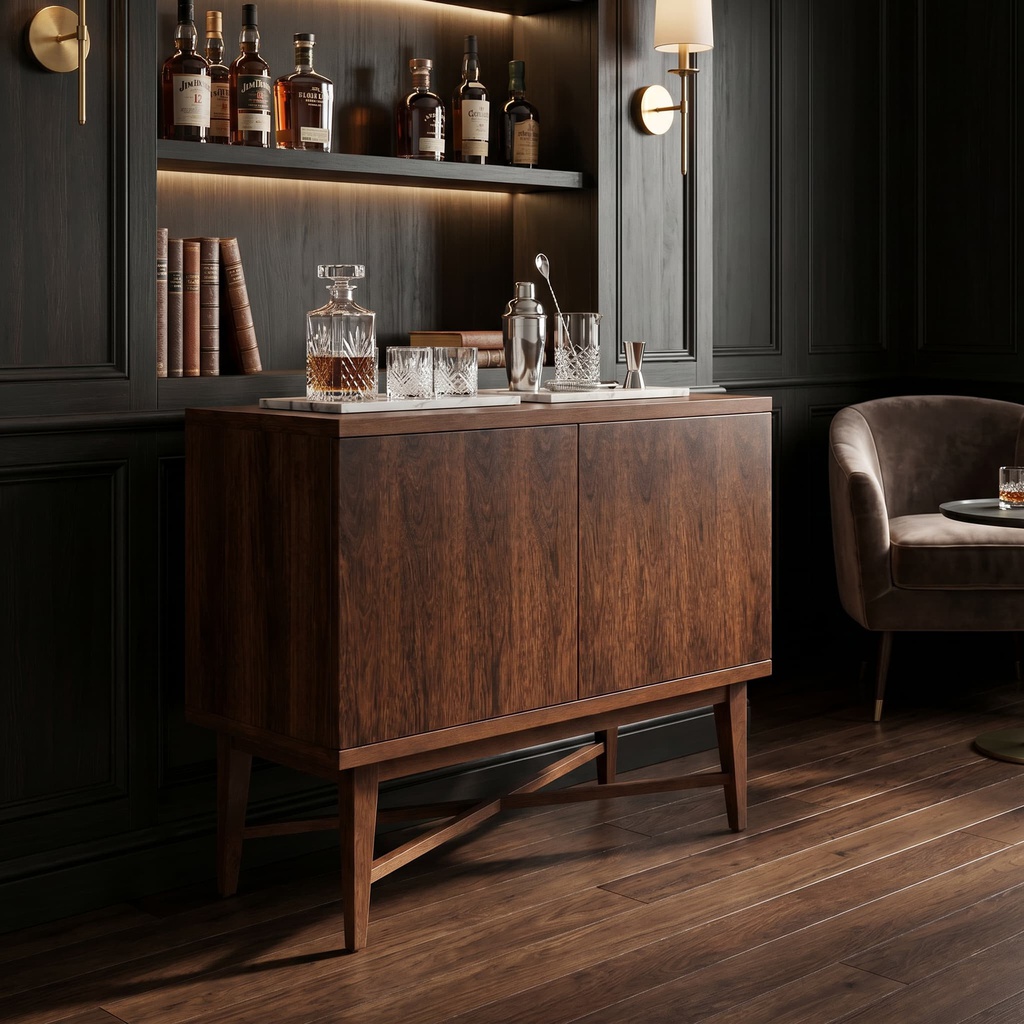 TV CABINET PARA MINI BAR WALNUT