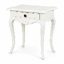 Mesa Cabeceira Antoinette 1 Gaveta Branca Talha Manual Homes in Heaven
