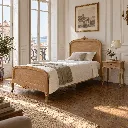 Mesa Cabeceira Antoinette 1 Gaveta Branca Talha Manual Homes in Heaven