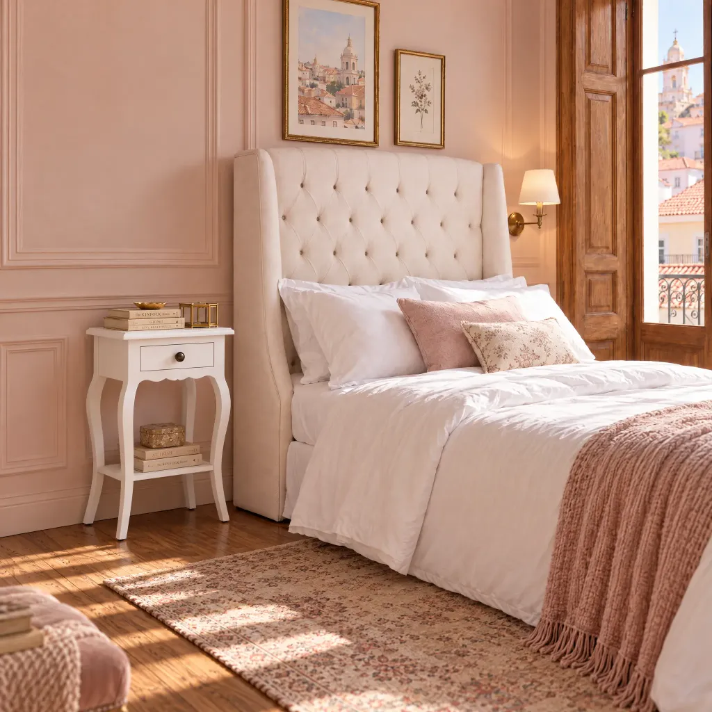 Mesa de Cabeceira Provence All White Branco