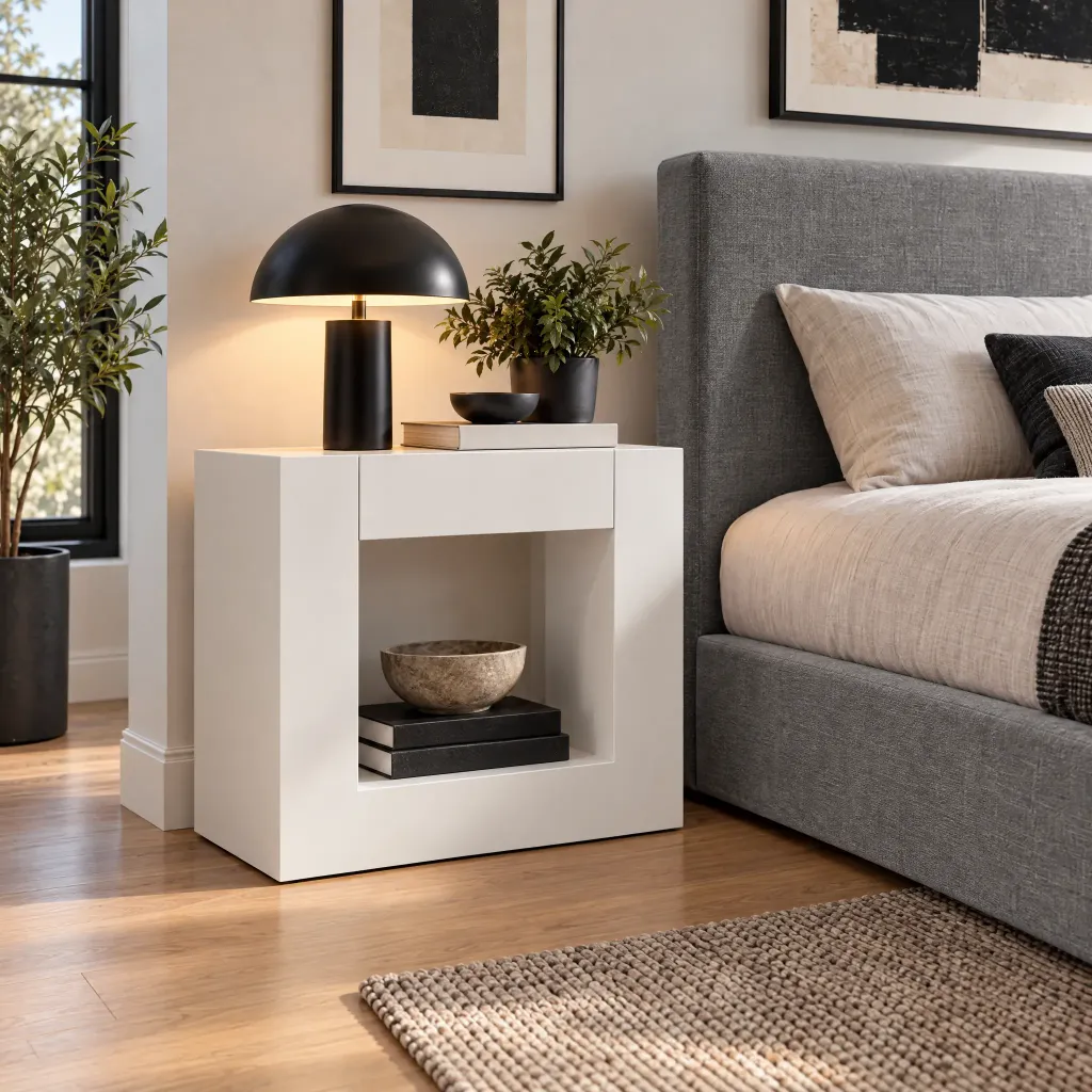 Mesa de Cabeceira Cubo Tentop Aberta