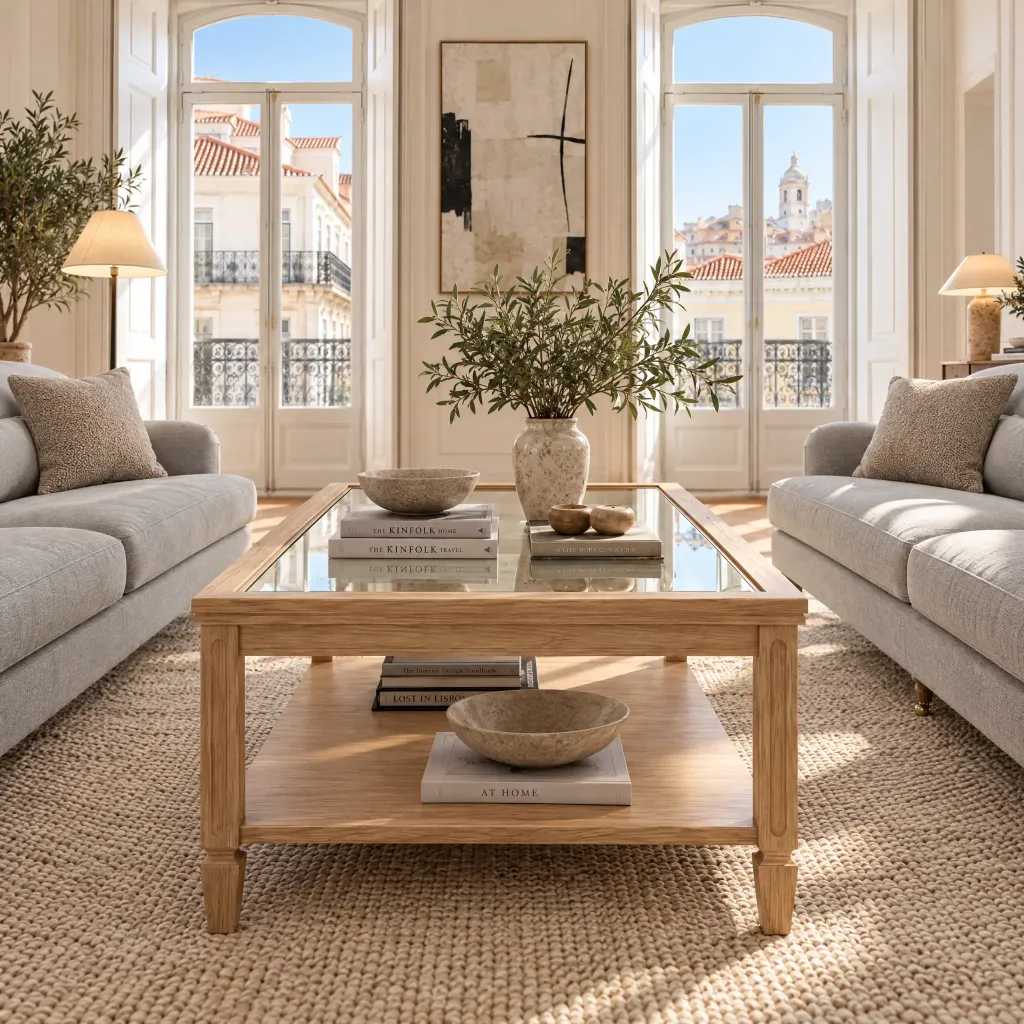 Mesa de Centro Allegra Vidro