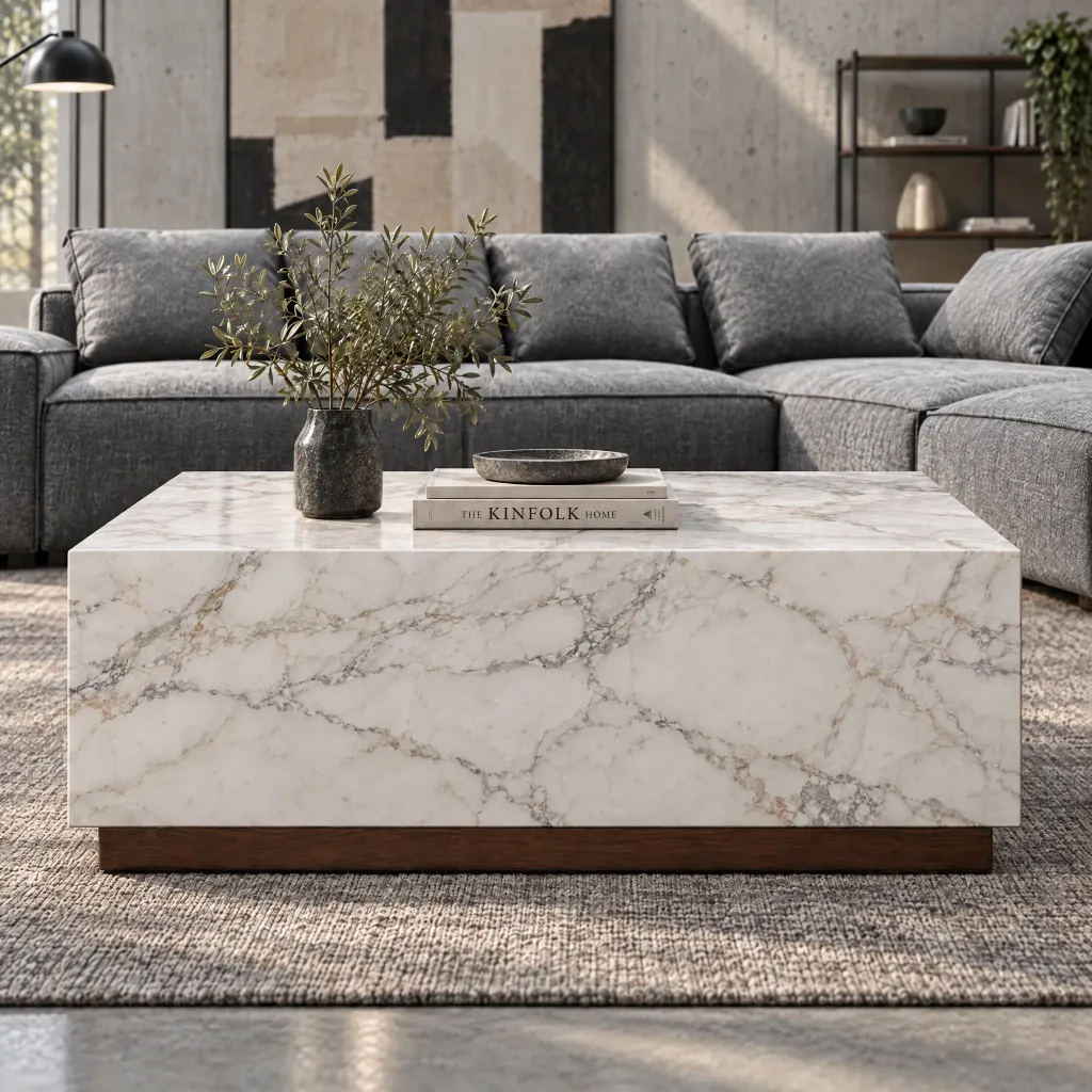 Mesa de Centro Hepburn Mármore Ibiza