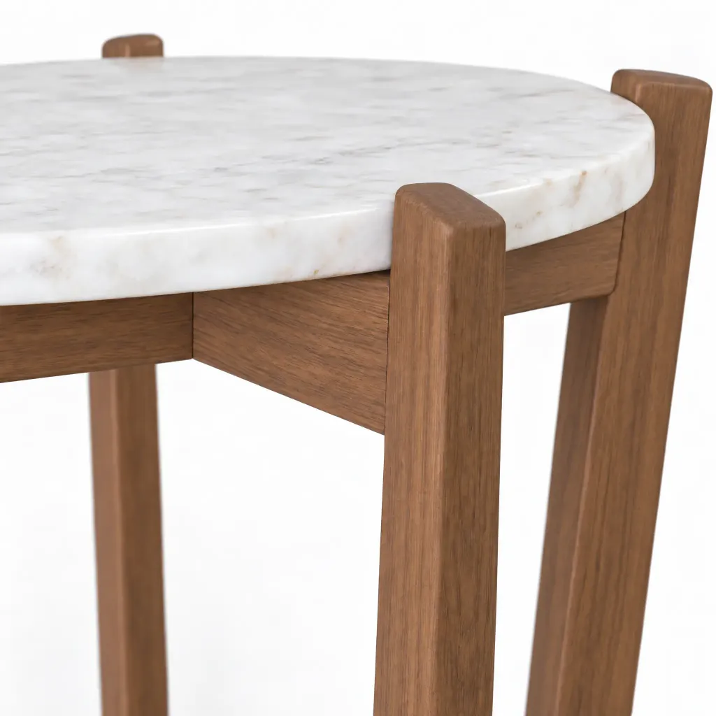 Mesa Lateral Hepburn Redonda