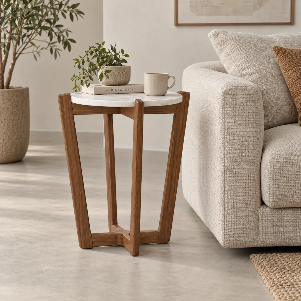 Mesa Lateral Hepburn Redonda