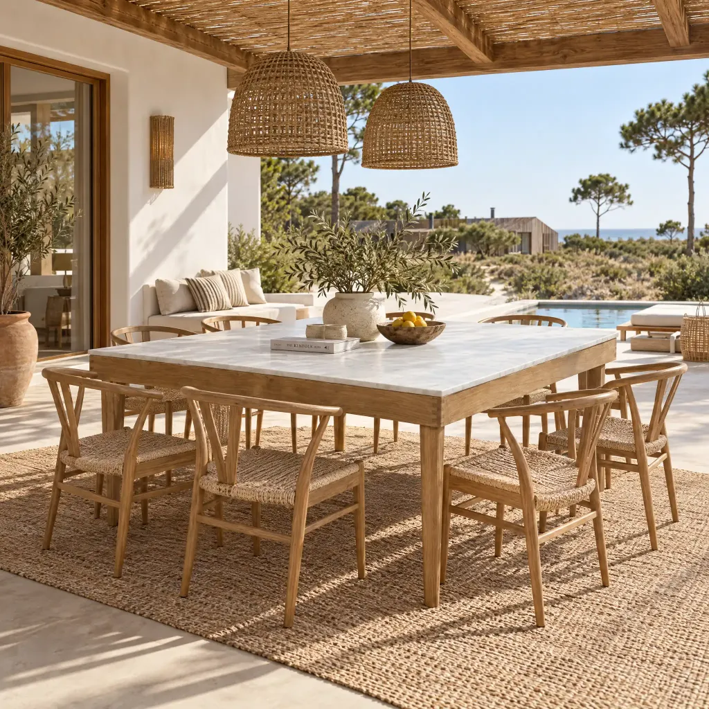 Mesa de Jantar Denmark Natural