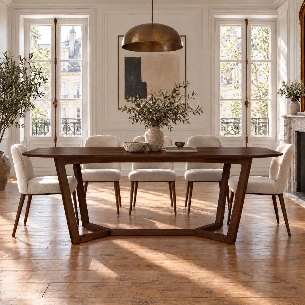 Mesa de Jantar Hepburn Walnut 220x100cm