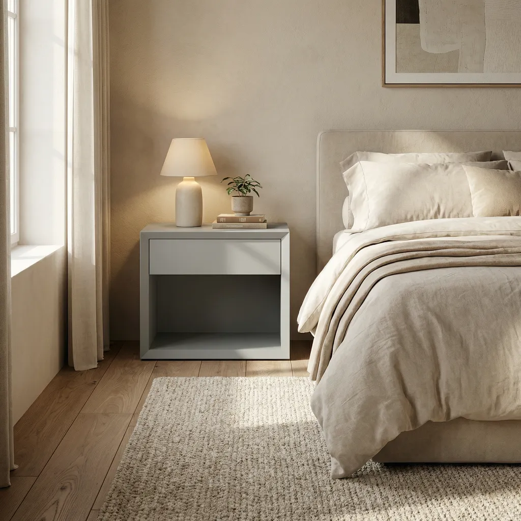 Mesa de Cabeceira Oslo Light Grey