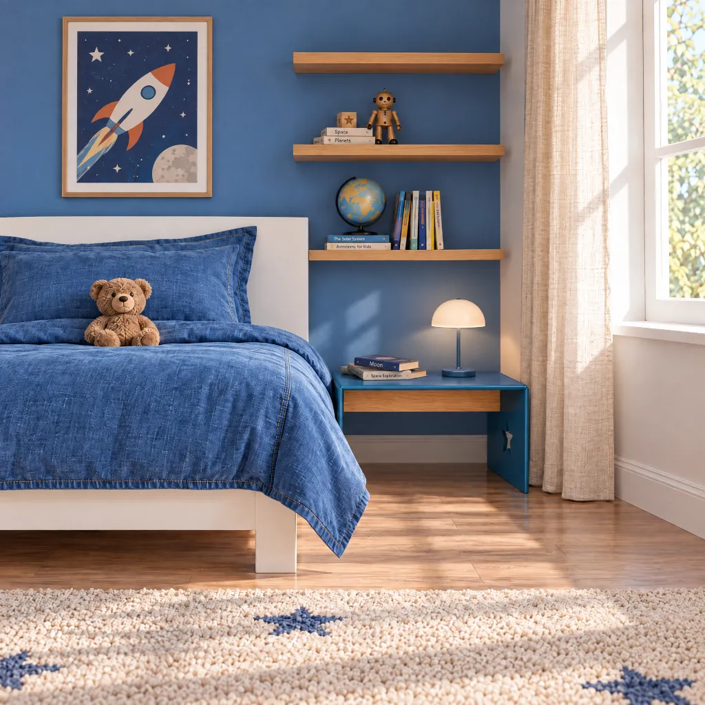 Mesa de Cabeceira New Star Dark Blue