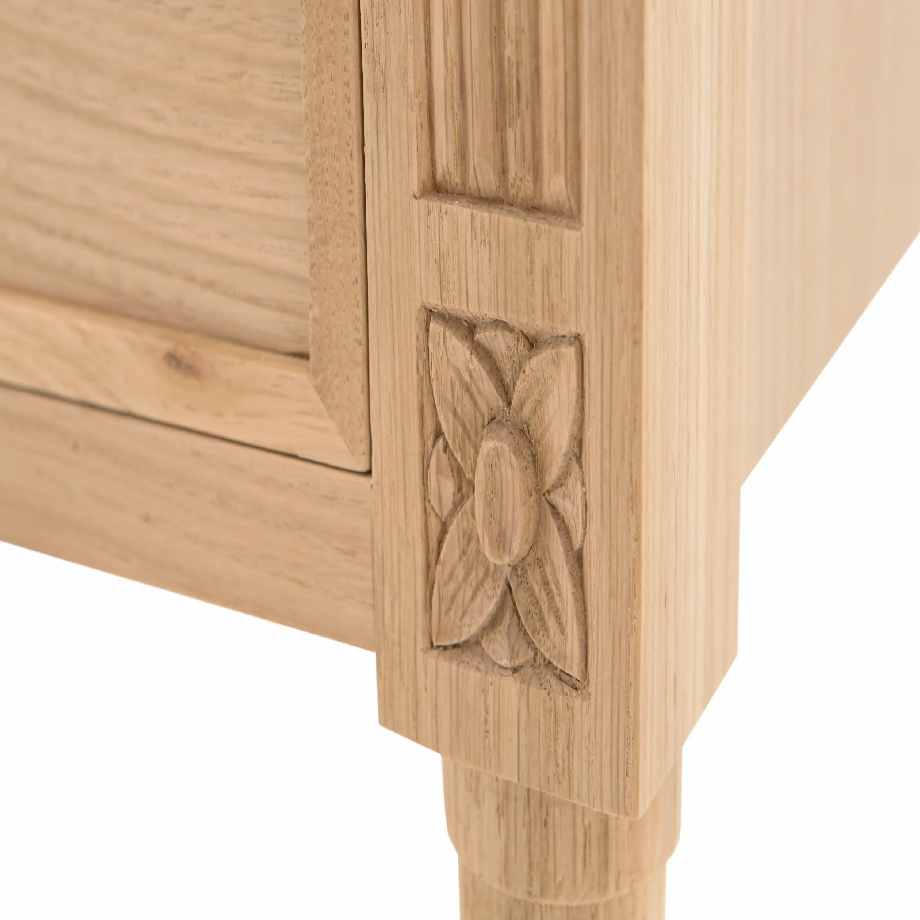Mesa Cabeceira Classic 3 gavetas natural