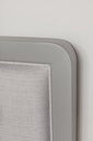 CAMA DENMARK ESTOFADA 090*190 - IRON GREY