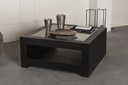 MESA CENTRO TENTOP C/VIDRO BLACK MATE 100*100 CM