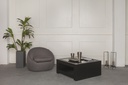 MESA CENTRO TENTOP C/VIDRO BLACK MATE 100*100 CM