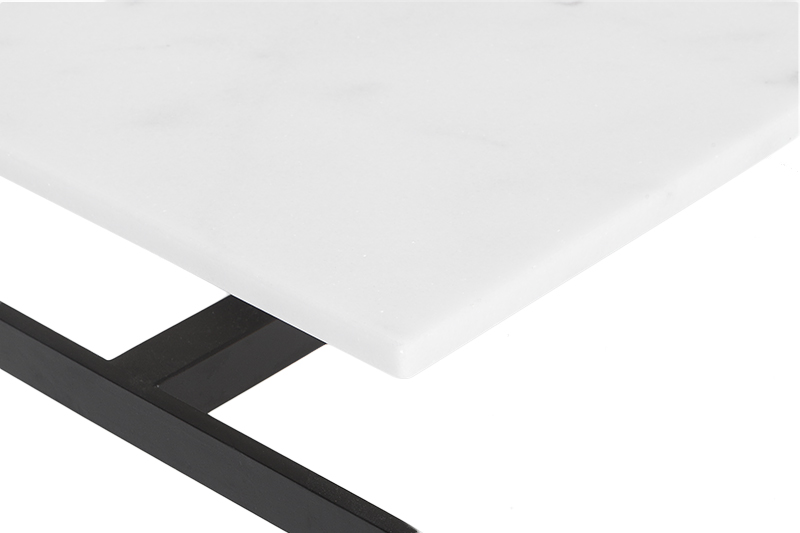 MESA LATERAL FORMENTERA MARMORE BRANCO IBIZA