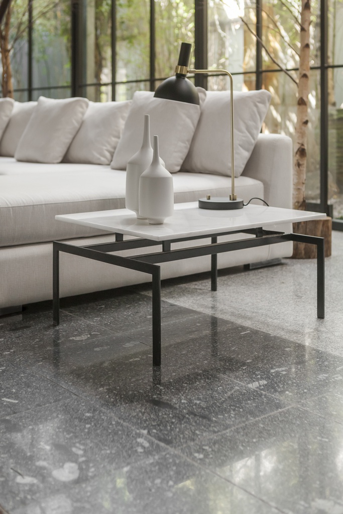 MESA LATERAL FORMENTERA MARMORE BRANCO IBIZA