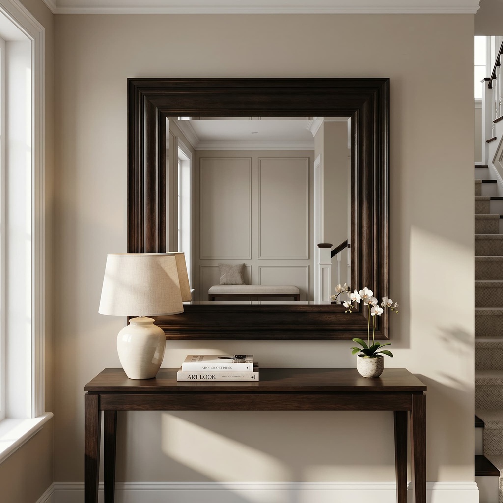 ESPELHO ALLEGRA 125*125 CM BLACK OAK