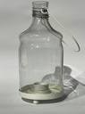 [8124903010] GLASS LANTERN W/ METAL FITTINGS