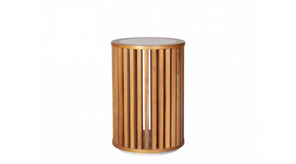 [33703001] MESA LATERAL RIO MARMORE BRANCO IBIZA