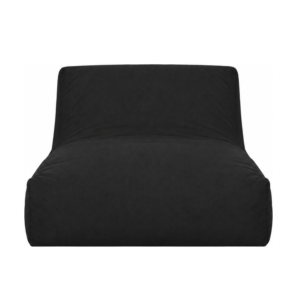 [11246005002] Puff Chaise Copenhagen Black