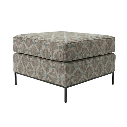 [1230600899] BANQUETA EYEGROUSE QUADRADA FERRO PRETO MATE TECIDO KA