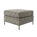 BANQUETA EYEGROUSE QUADRADA FERRO PRETO MATE TECIDO KA