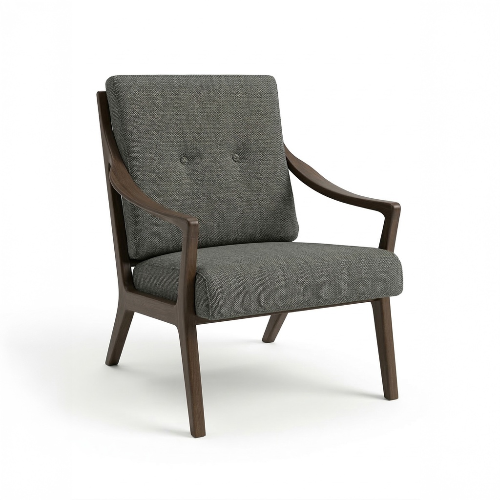 [11271611999] CADEIRÃO DENMARK FUMEE OAK TECIDO PO LOOM