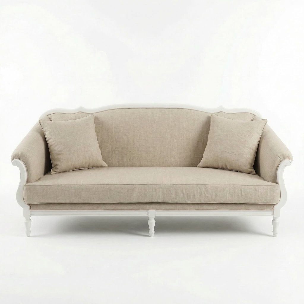 [11414401050] CANAPE COLONIAL ALL WHITE