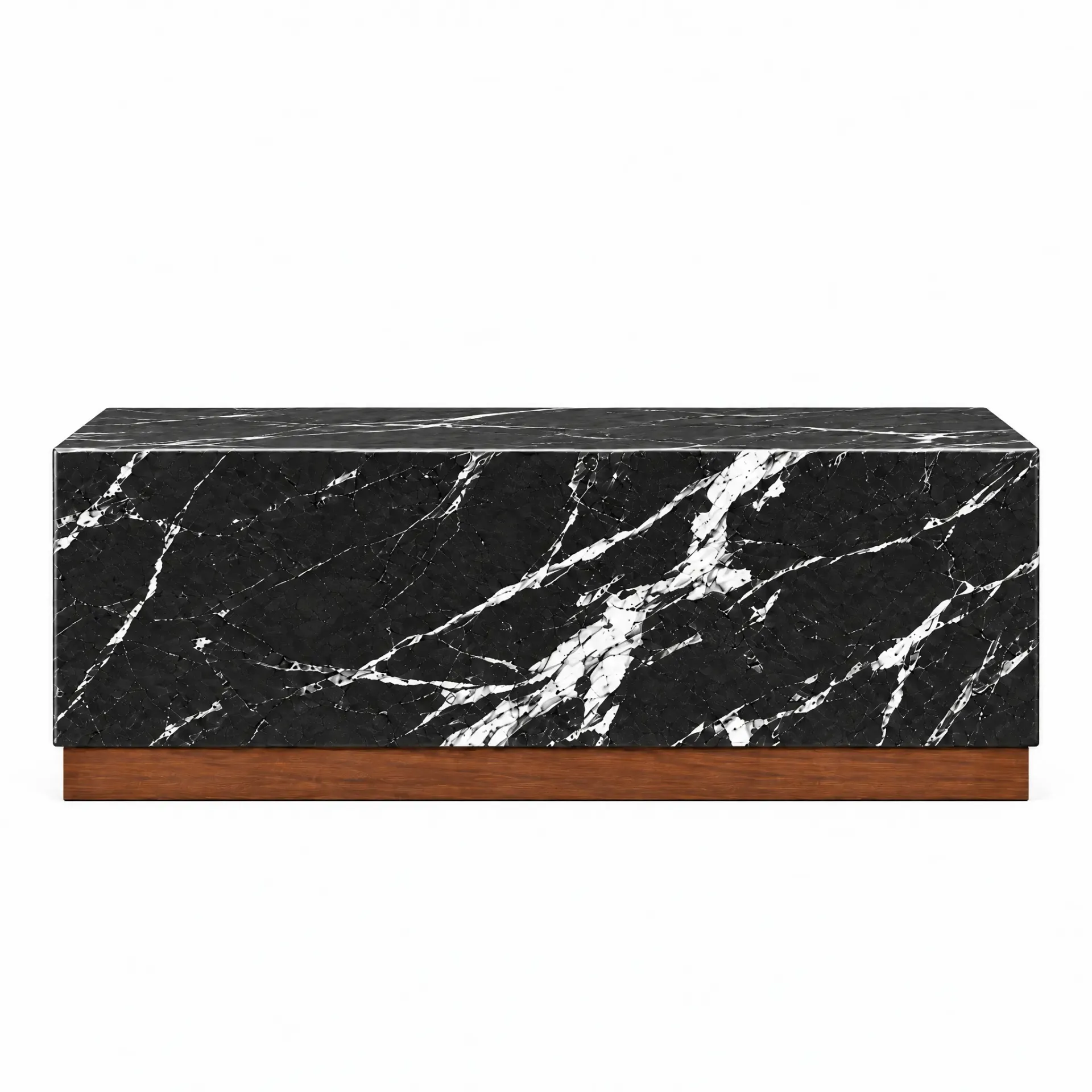 [33436008] Mesa Lateral Hepburn Mármore Nero Marquina