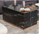 [33436008] MESA LATERAL HEPBURN MARMORE NERO MARQUINA