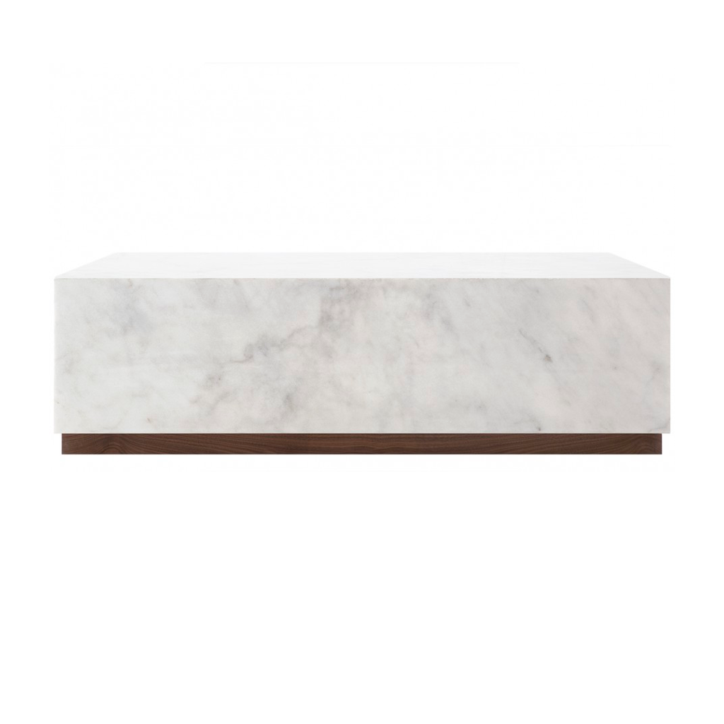 [33436005] MESA CENTRO HEPBURN MARMORE BRANCO IBIZA