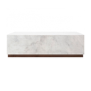 MESA CENTRO HEPBURN MARMORE BRANCO IBIZA