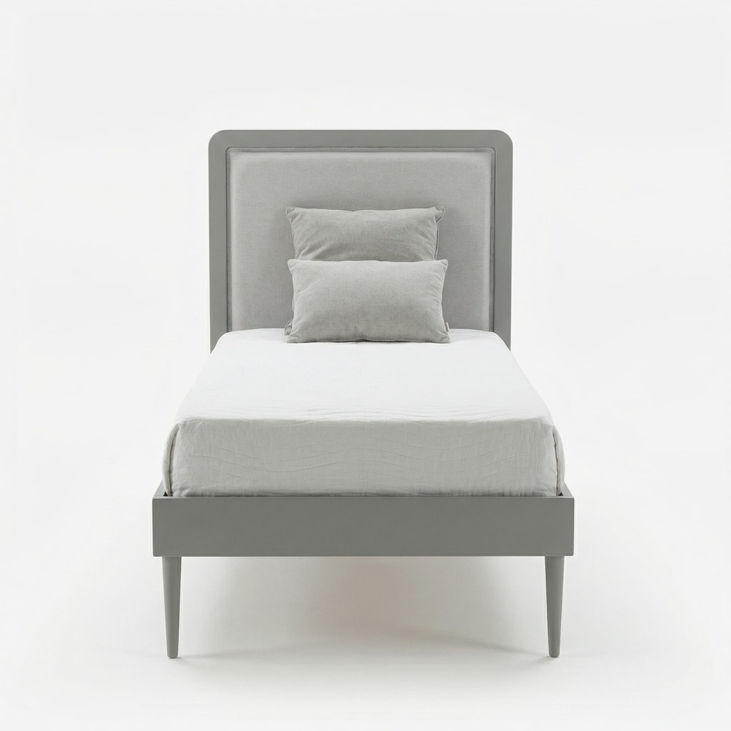 [45271002400] CAMA DENMARK ESTOFADA 090*190 - IRON GREY