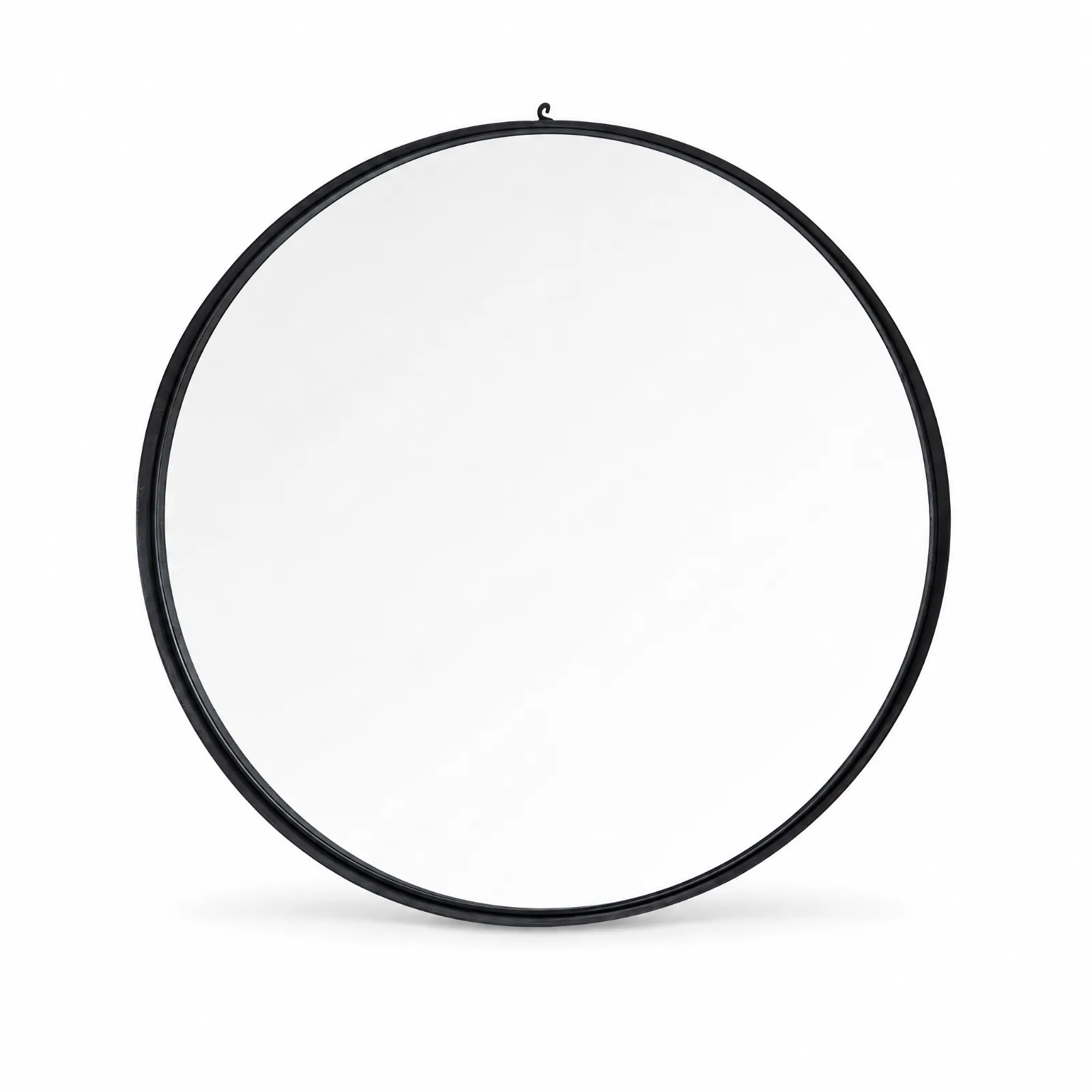 Espelho Aspen Redondo Dm 50cm Ferro Preto