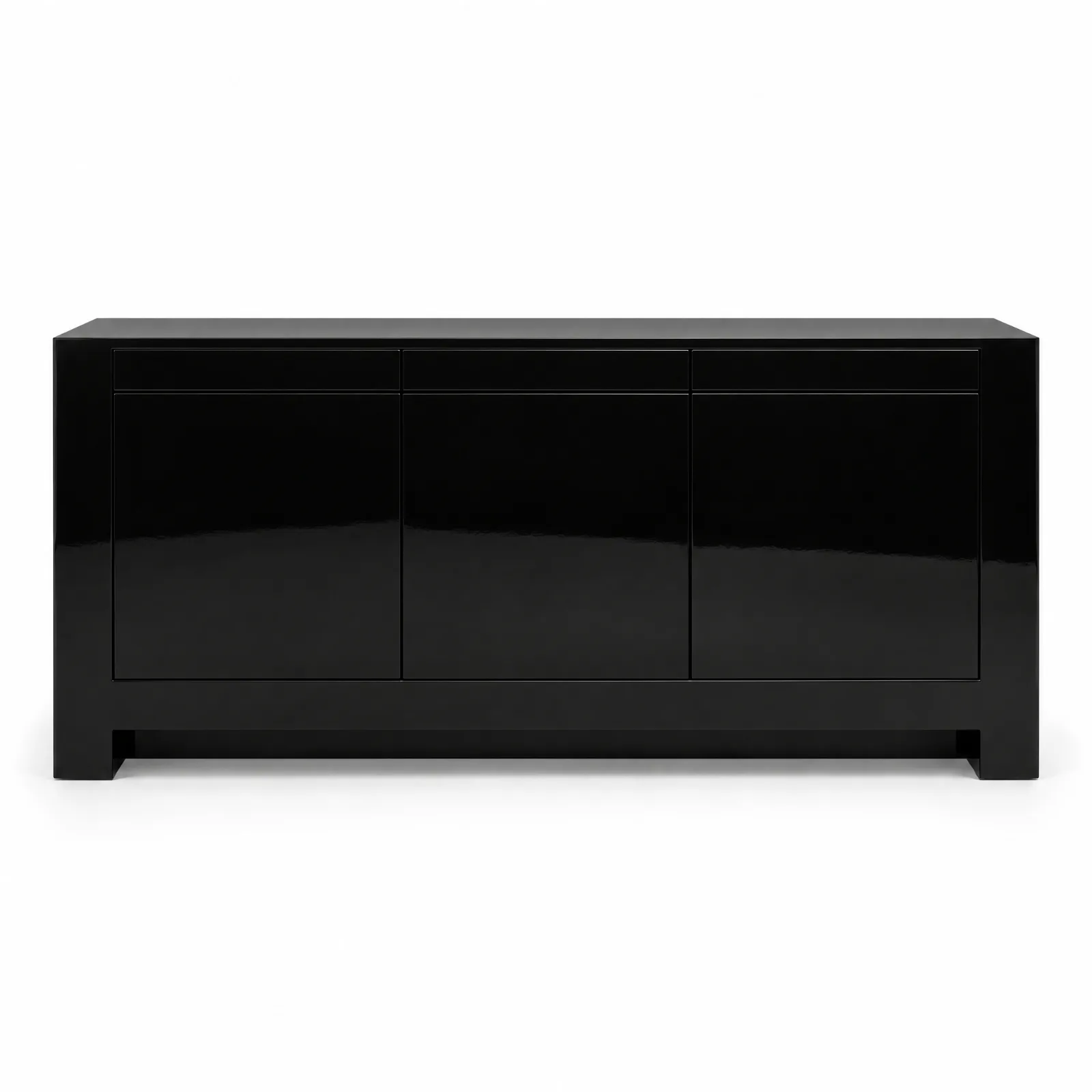 [3585301164] Aparador Tentop Fechado Black Lacquer