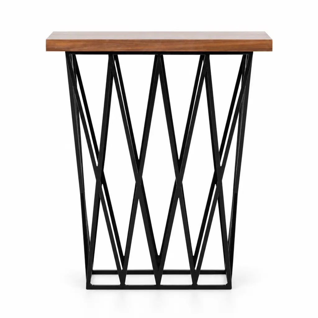 Mesa Lateral Retangular New Berlin Walnut Natural